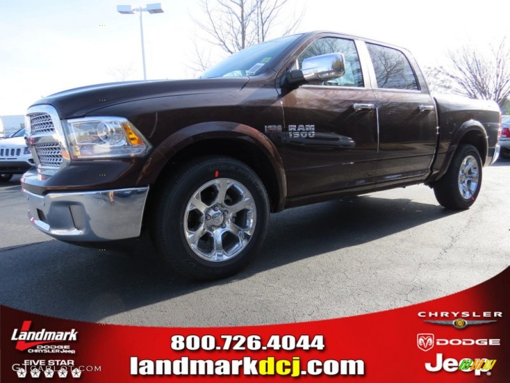 2014 1500 Laramie Crew Cab - Western Brown / Canyon Brown/Light Frost Beige photo #1