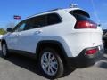 2014 Bright White Jeep Cherokee Limited  photo #2