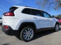 2014 Bright White Jeep Cherokee Limited  photo #3
