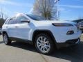 2014 Bright White Jeep Cherokee Limited  photo #4