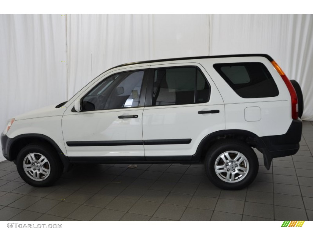 2003 CR-V EX 4WD - Taffeta White / Gray photo #10