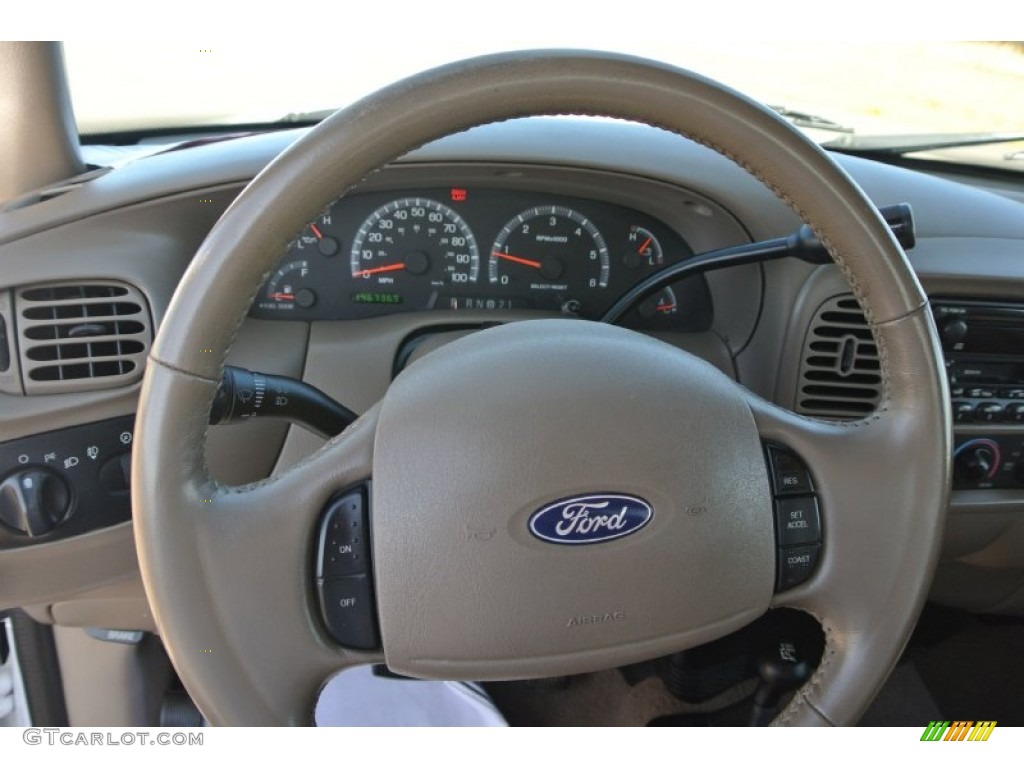 2003 F150 XLT SuperCab 4x4 - Oxford White / Medium Parchment Beige photo #16