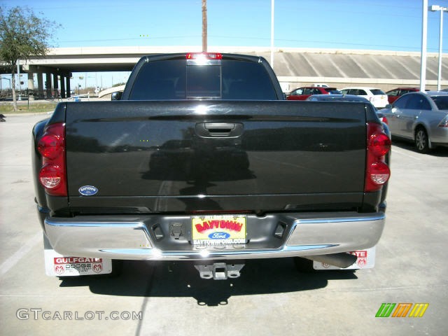 2007 Ram 3500 ST Quad Cab Dually - Brilliant Black Crystal Pearl / Medium Slate Gray photo #5