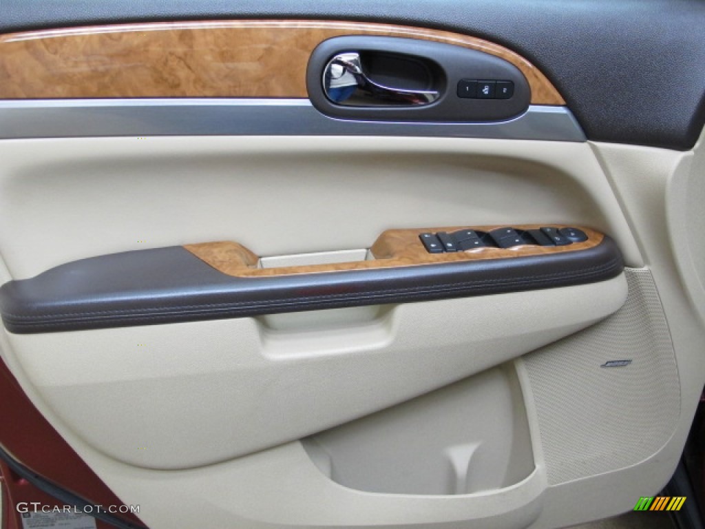 2008 Enclave CXL AWD - Red Jewel / Cashmere/Cocoa photo #41