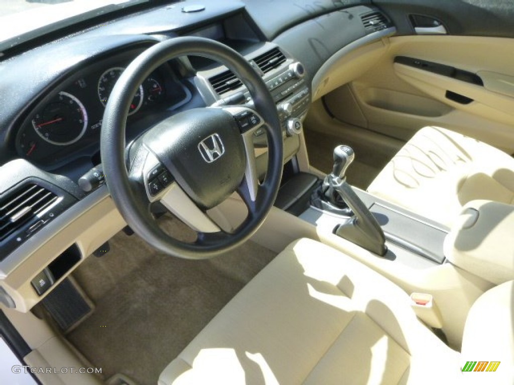 Ivory Interior 2012 Honda Accord LX Sedan Photo #92023652