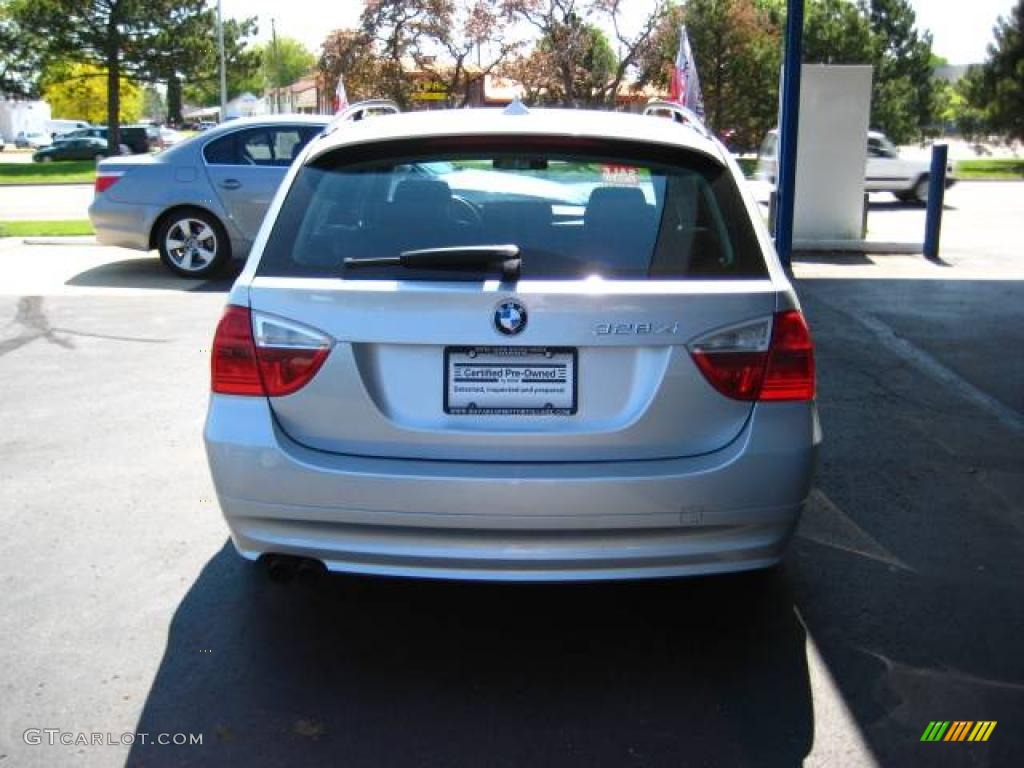 2007 3 Series 328xi Wagon - Titanium Silver Metallic / Black Dakota Leather photo #4