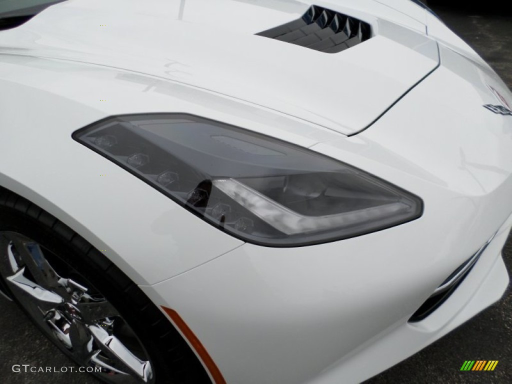 2014 Corvette Stingray Convertible - Arctic White / Jet Black photo #17