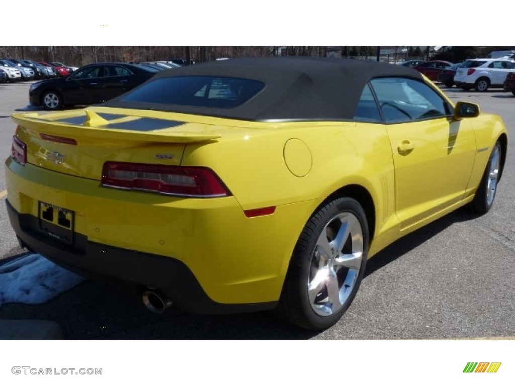 2014 Camaro SS/RS Convertible - Bright Yellow / Black photo #3