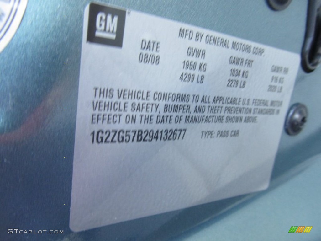 2009 G6 Sedan - Silver Green Metallic / Light Taupe photo #19