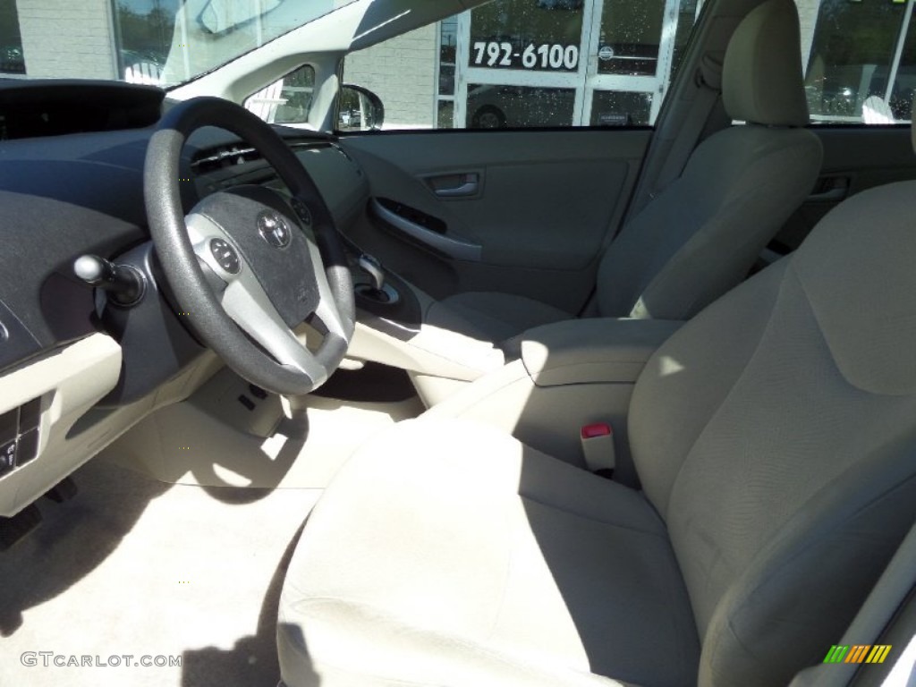 2010 Prius Hybrid II - Blizzard White Pearl / Bisque photo #11
