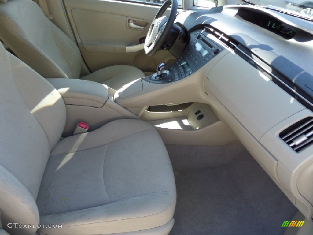 2010 Prius Hybrid II - Blizzard White Pearl / Bisque photo #13