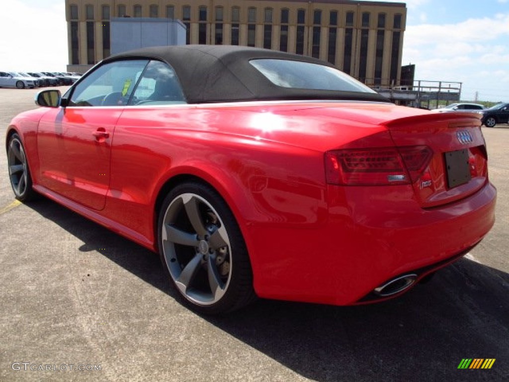 2014 RS 5 Cabriolet quattro - Misano Red Pearl / Lunar Silver/Rock Gray photo #4