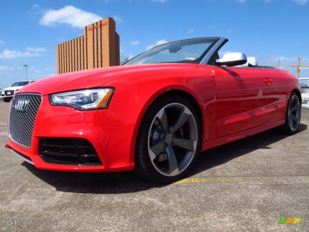 2014 RS 5 Cabriolet quattro - Misano Red Pearl / Lunar Silver/Rock Gray photo #8