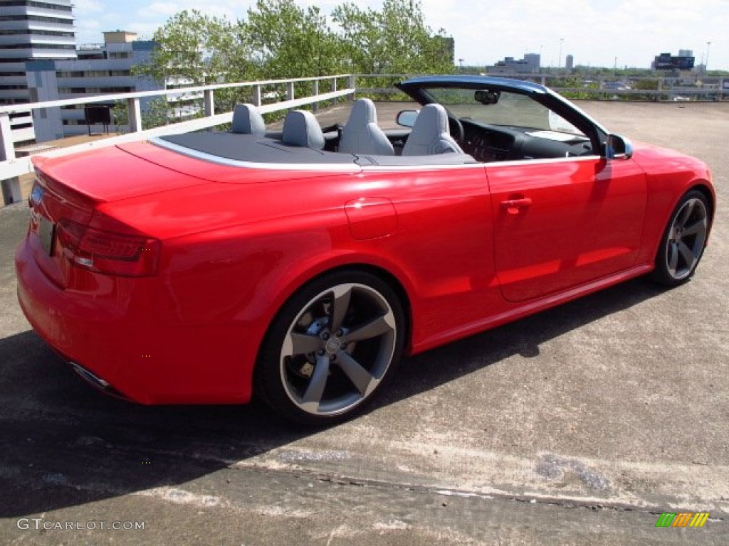 2014 RS 5 Cabriolet quattro - Misano Red Pearl / Lunar Silver/Rock Gray photo #9