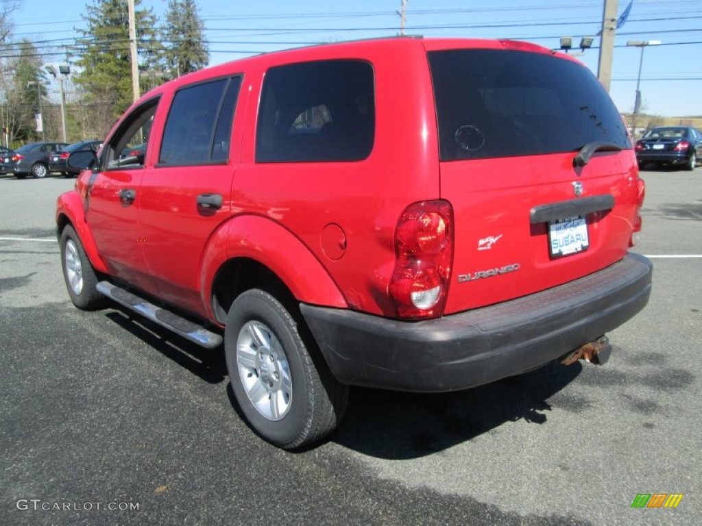 2004 Durango ST 4x4 - Flame Red / Medium Slate Gray photo #8