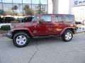 Red Rock Crystal Pearl 2007 Jeep Wrangler Unlimited Sahara 4x4 Exterior