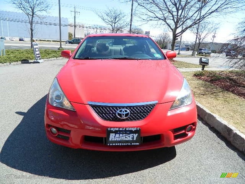 2007 Solara SLE Coupe - Absolutely Red / Ivory photo #1