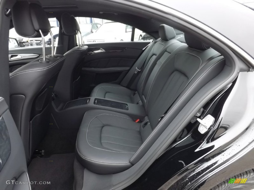 Black Interior 2014 Mercedes-Benz CLS 550 4Matic Coupe Photo #92036678