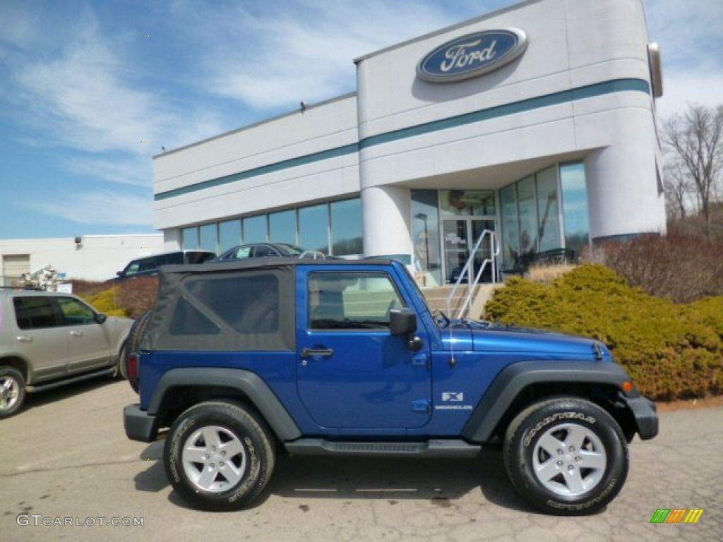 2009 Wrangler X 4x4 - Surf Blue Pearl Coat / Dark Slate Gray/Medium Slate Gray photo #1