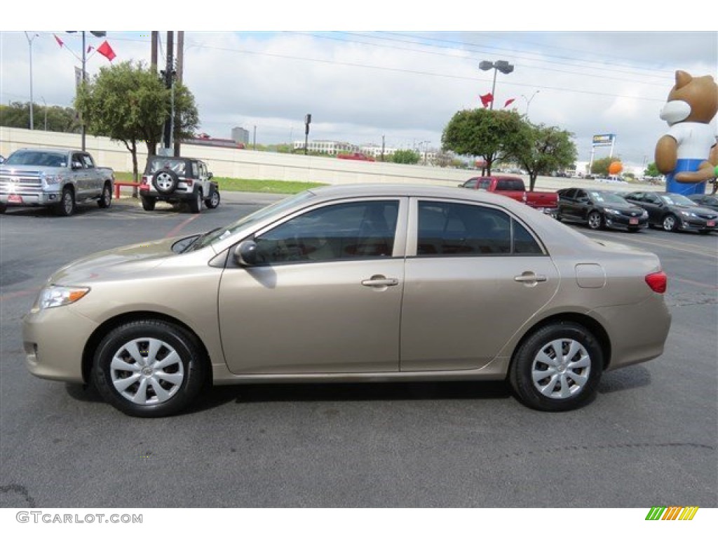 Desert Sand Mica 2009 Toyota Corolla LE Exterior Photo #92040119