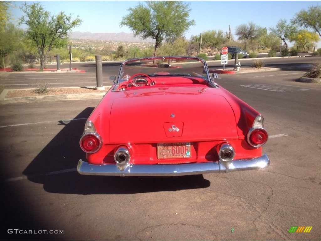 1955 Thunderbird Convertible - Torch Red / Red/White photo #8