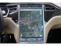Tan Navigation Photo for 2013 Tesla Model S #92041115