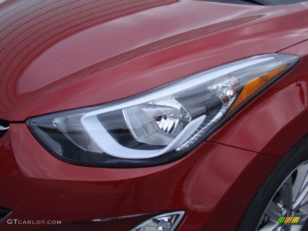 2014 Elantra SE Sedan - Red / Gray photo #9