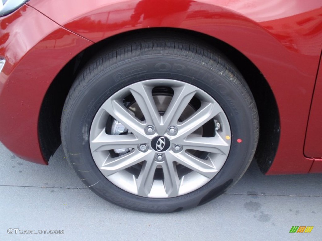 2014 Elantra SE Sedan - Red / Gray photo #12