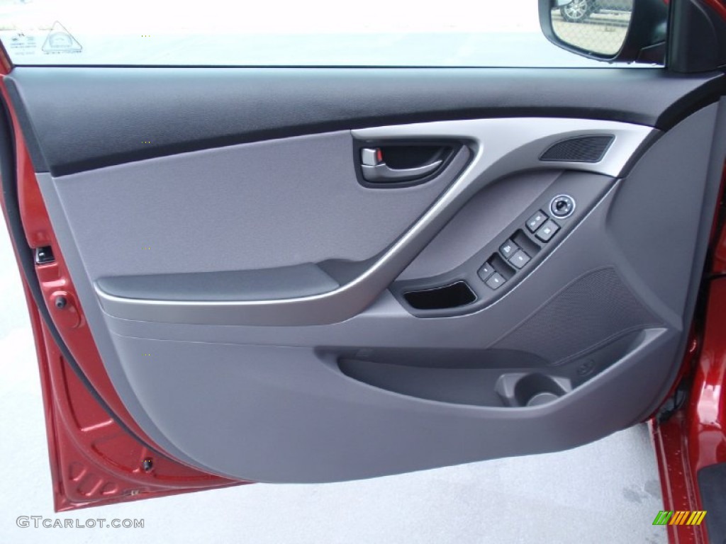 2014 Elantra SE Sedan - Red / Gray photo #22