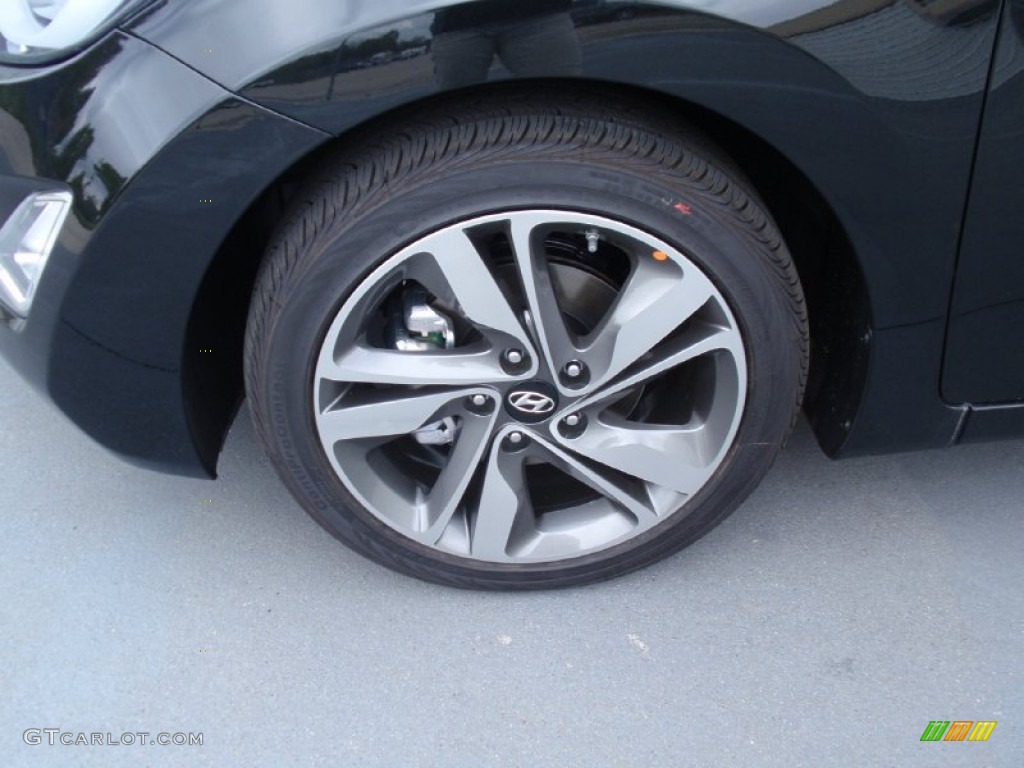2014 Elantra Limited Sedan - Black / Gray photo #12