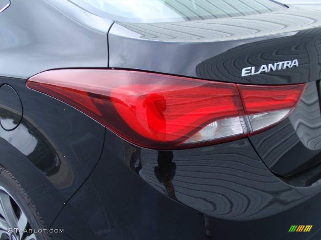2014 Elantra Limited Sedan - Black / Gray photo #13