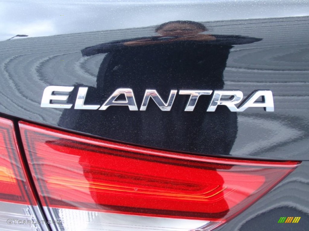 2014 Elantra Limited Sedan - Black / Gray photo #14