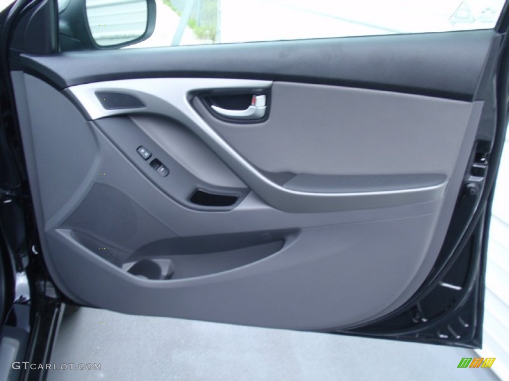 2014 Elantra Limited Sedan - Black / Gray photo #17