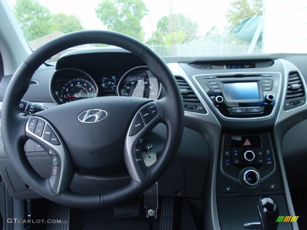 2014 Elantra Limited Sedan - Black / Gray photo #28