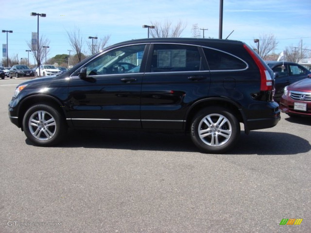 2011 CR-V EX-L 4WD - Crystal Black Pearl / Black photo #7