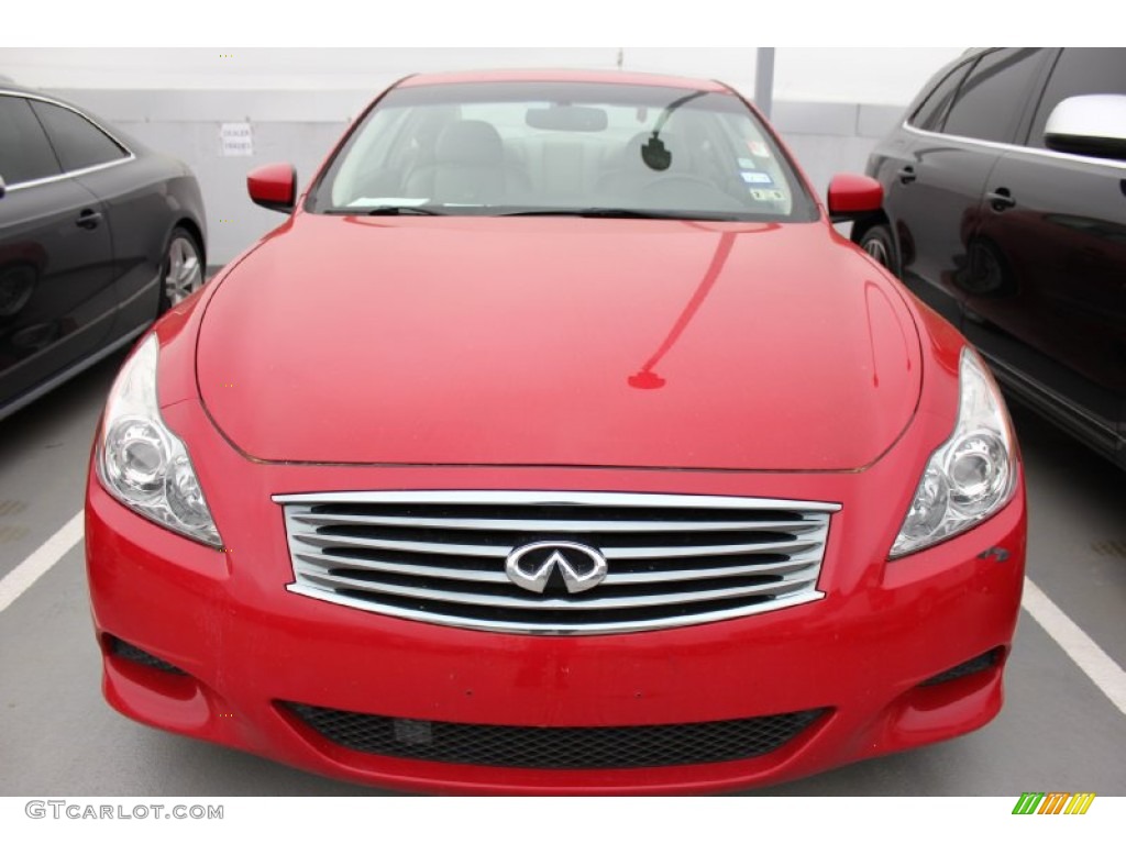 2008 G 37 S Sport Coupe - Vibrant Red / Stone photo #2