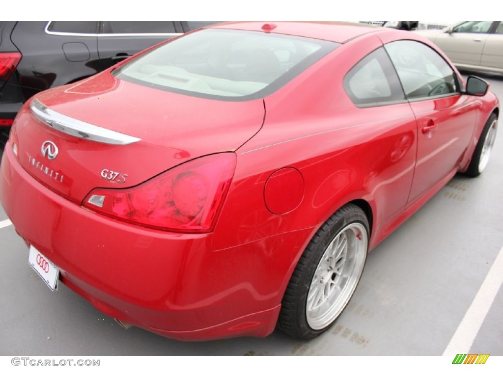 2008 G 37 S Sport Coupe - Vibrant Red / Stone photo #6