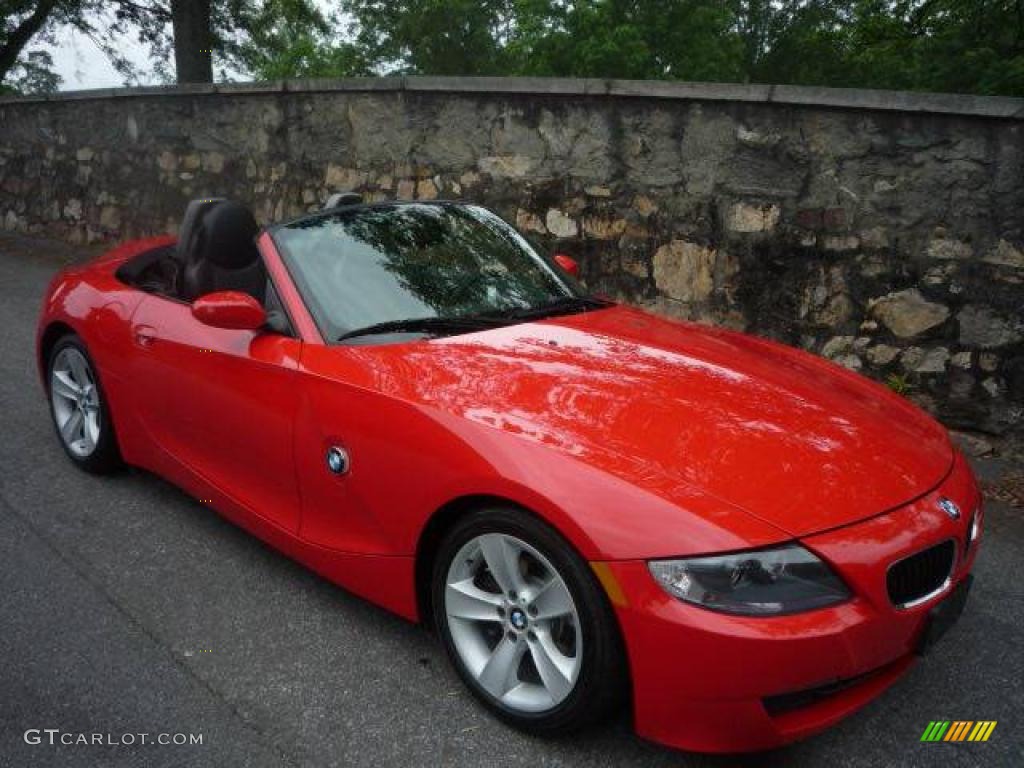 Bright Red BMW Z4