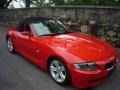 2006 Bright Red BMW Z4 3.0i Roadster  photo #10