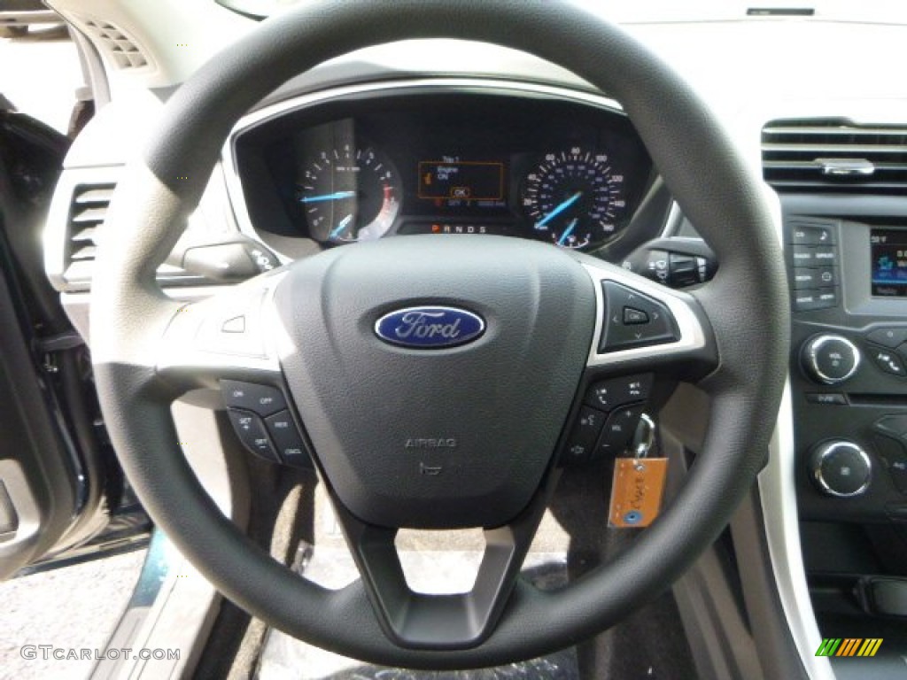 2014 Fusion SE EcoBoost - Dark Side / Charcoal Black photo #12