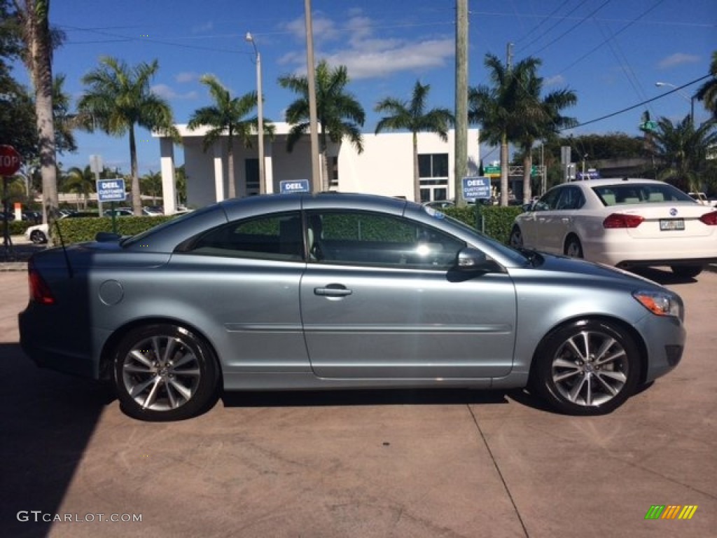 2011 C70 T5 - Celestial Blue Metallic / Soverign Hide Calcite Leather/Umbra Brown photo #6