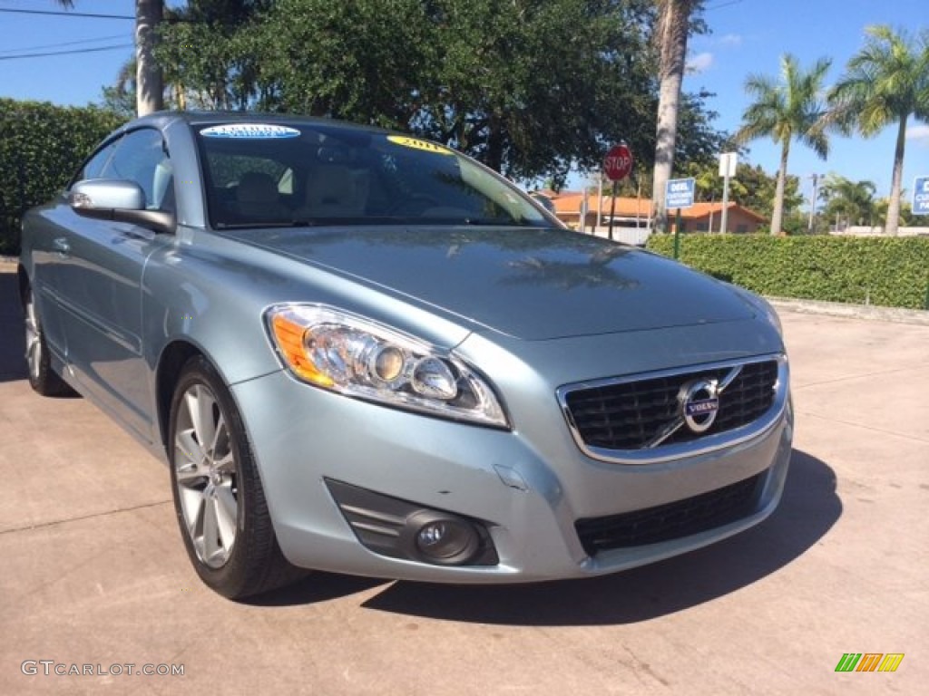 2011 C70 T5 - Celestial Blue Metallic / Soverign Hide Calcite Leather/Umbra Brown photo #7
