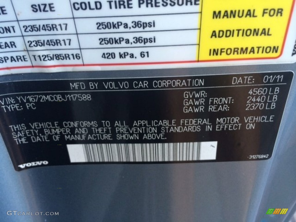 2011 C70 T5 - Celestial Blue Metallic / Soverign Hide Calcite Leather/Umbra Brown photo #14