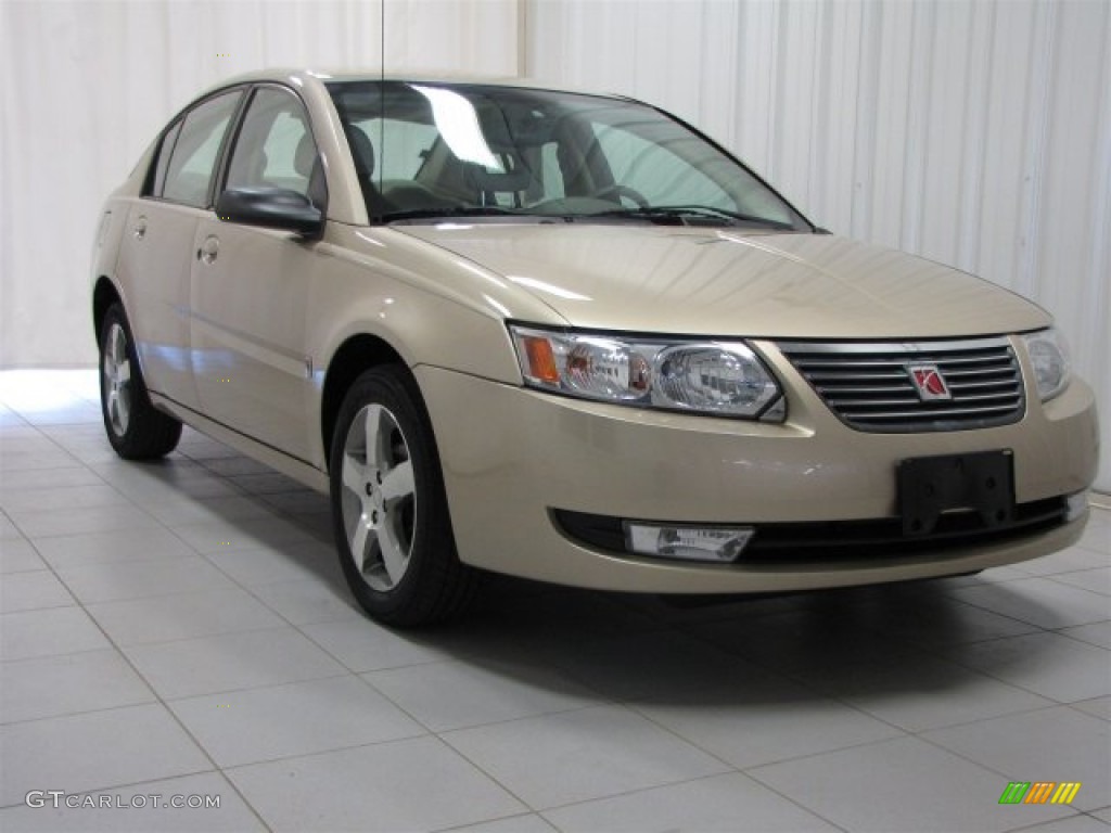 2007 ION 3 Sedan - Golden Cashmere / Tan photo #1