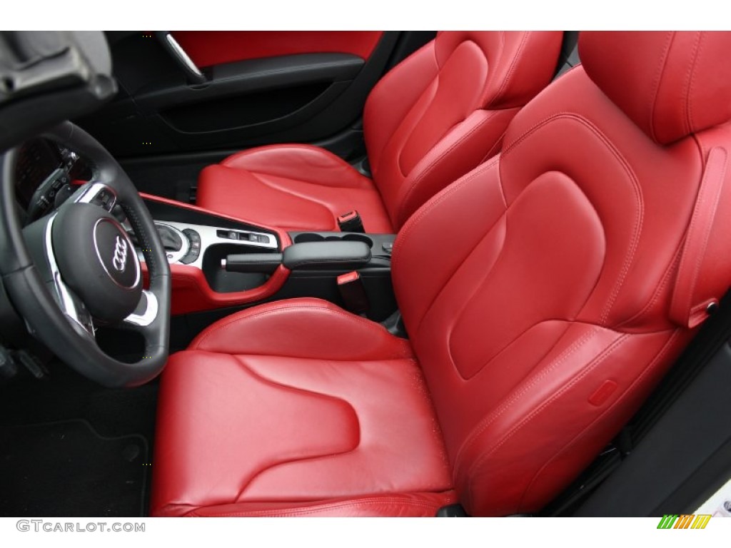 Magma Red Interior 2011 Audi TT 2.0T quattro Roadster Photo #92047010