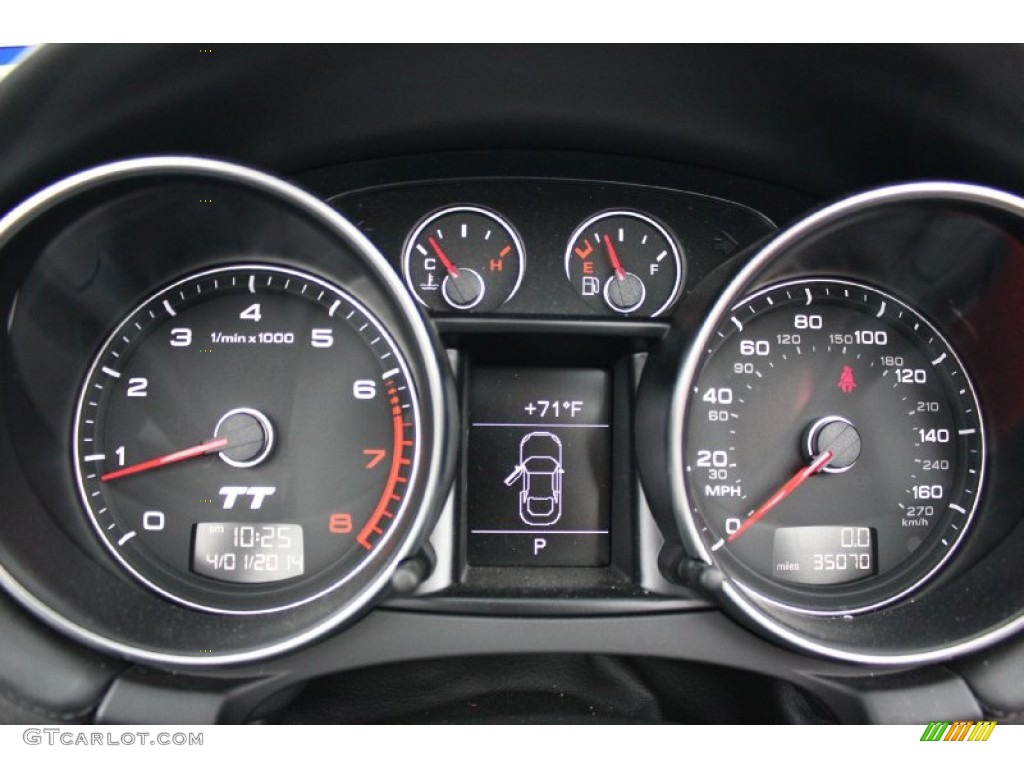 2011 Audi TT 2.0T quattro Roadster Gauges Photo #92047406