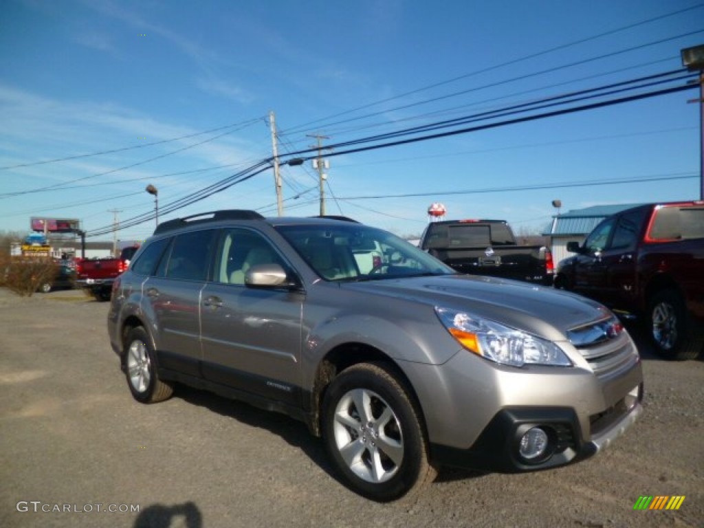 2014 Outback 2.5i Limited - Tungsten Metallic / Ivory photo #1