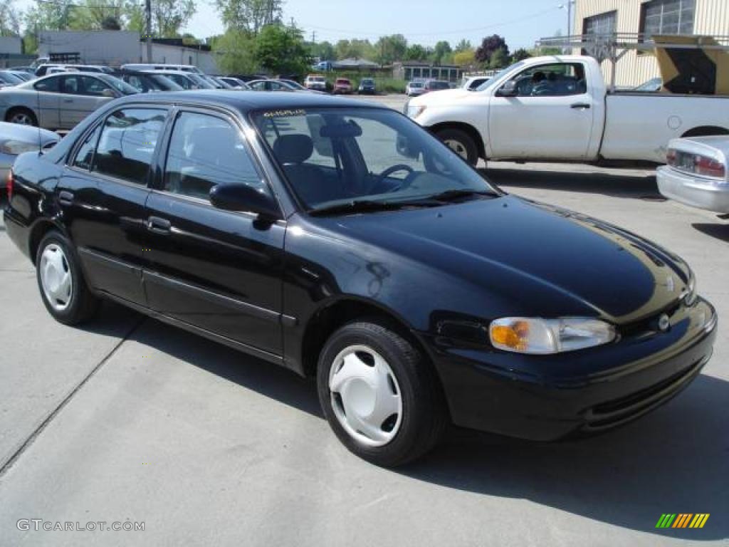 2001 Prizm  - Black Metallic / Light Neutral photo #4