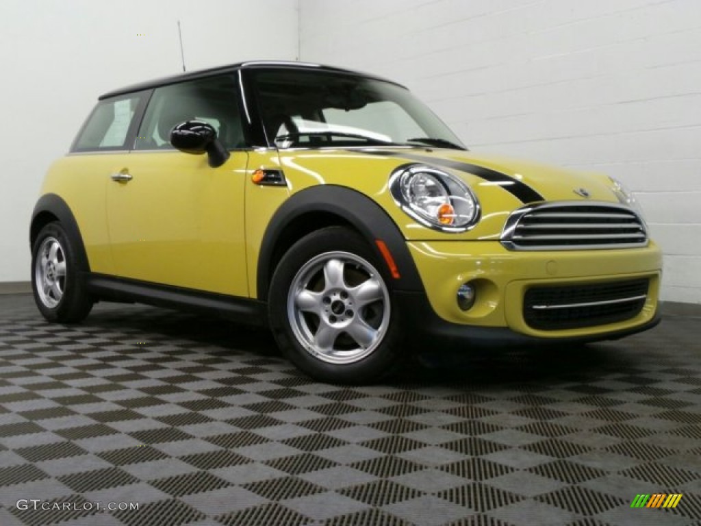 2011 Cooper Hardtop - Interchange Yellow / Carbon Black photo #1