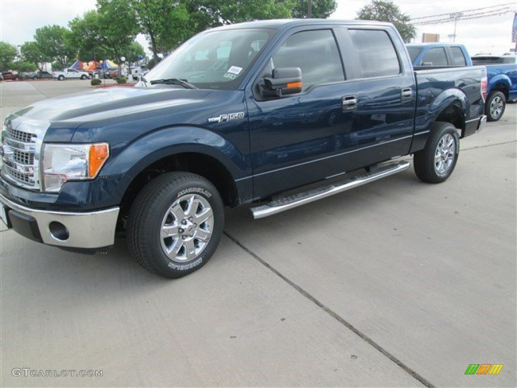 2014 F150 XLT SuperCrew - Blue Jeans / Steel Grey photo #1